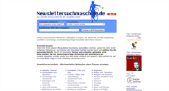 Desktop Screenshot of newslettersuchmaschine.de