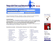 Tablet Screenshot of newslettersuchmaschine.de